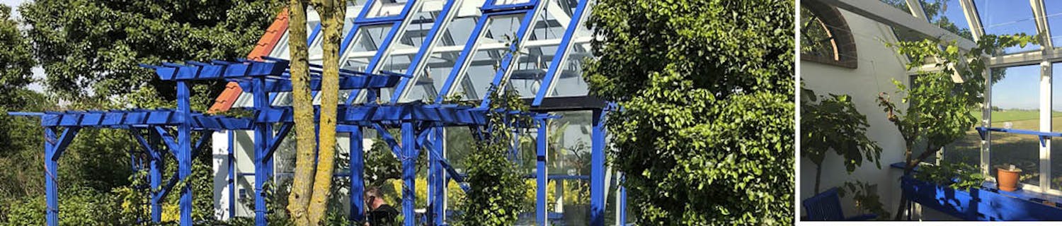 Luksustalvipuutarha on korotettu sänky ja pergola Luksustalvipuutarha on korotettu sänky ja pergola